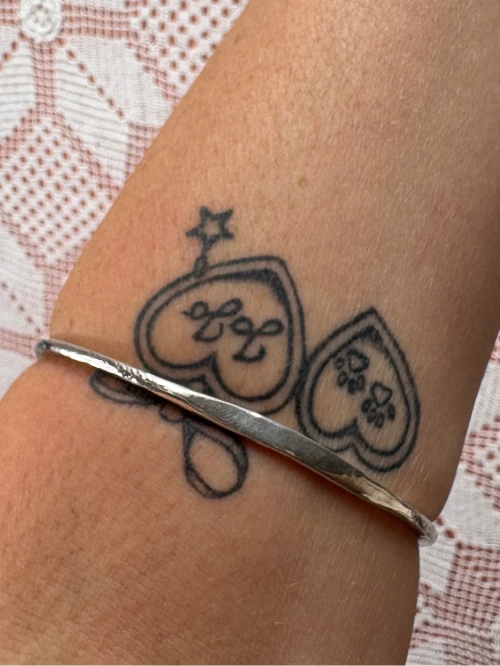 Sterling silver bangle bracelet marked 925 - Picture 3 of 6